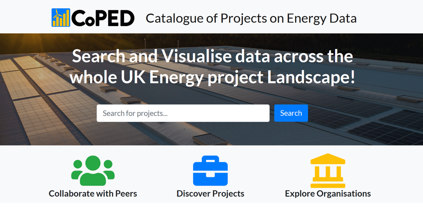 Catalogue of Projects on Energy Data (CoPED): Building a Community of Practice around energy projects and their digital data