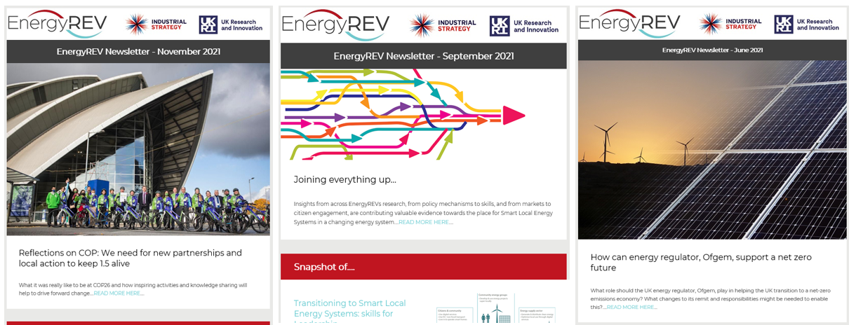 EnergyREV Newsletters