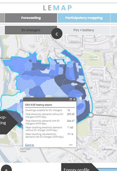 Spatio temporal mapping of local areas for engaging communities in the planning of smart local energy initiatives