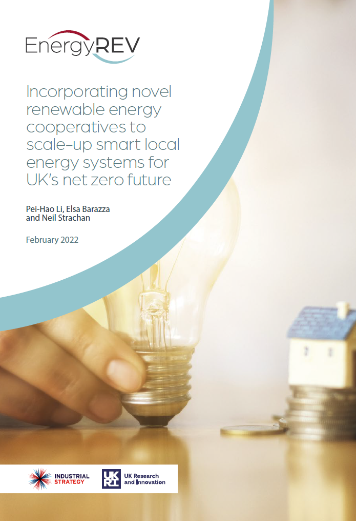 Incorporating novel renewable energy cooperatives to scale-up smart local energy systems for UK’s net zero future