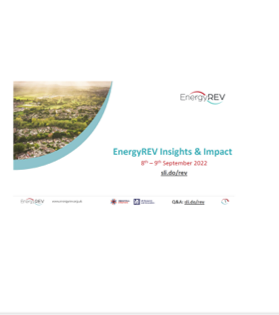 EnergyREV: Insights and Impact event - London 2022