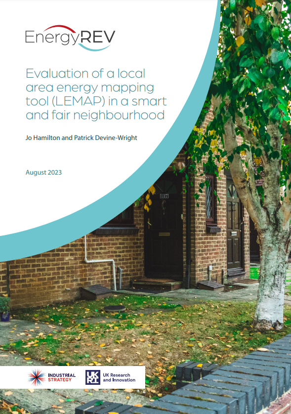 Evaluation of a local area energy mapping tool (LEMAP) in a smart and fair neighbourhood